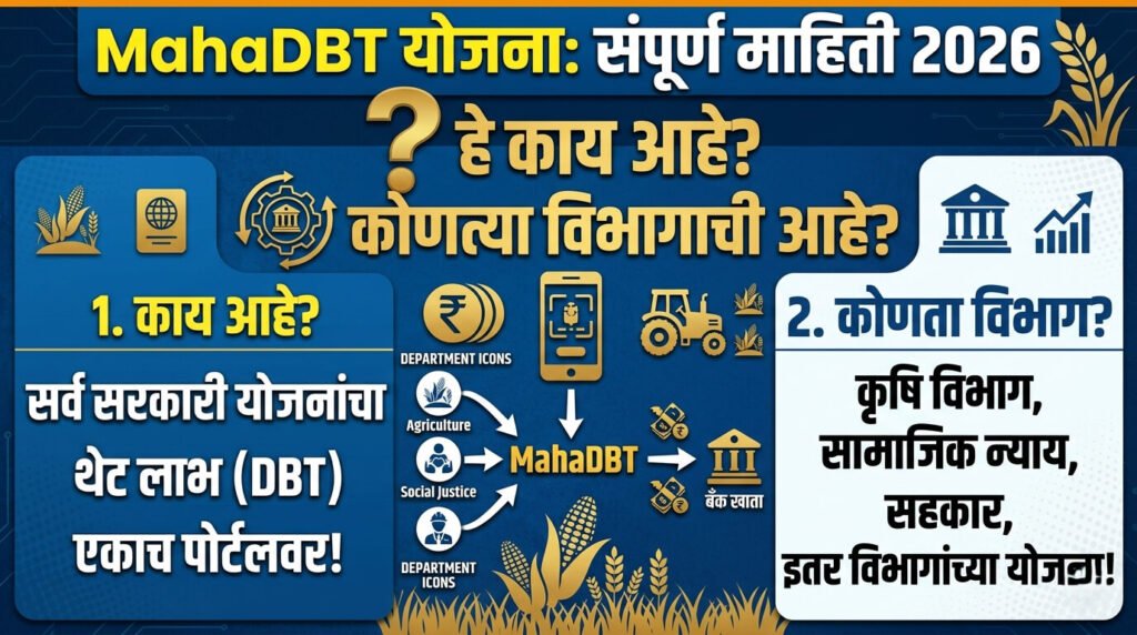 MahaDBT योजना – काय आहे, कोणत्या विभागाची आहे?