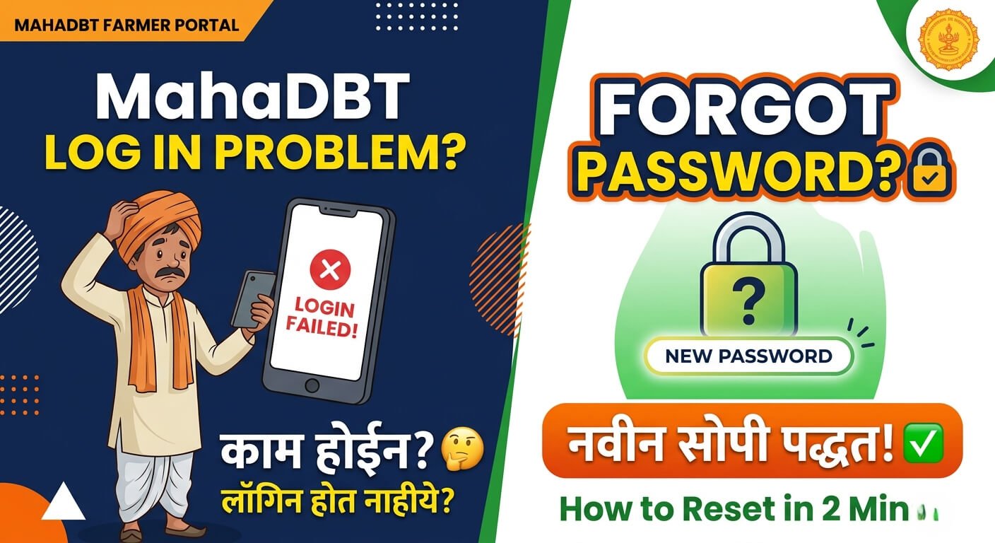 MahaDBT Farmer Login Problem and Forgot Password Solution