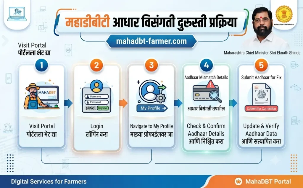 mahadbt-aadhaar-mismatch-fix