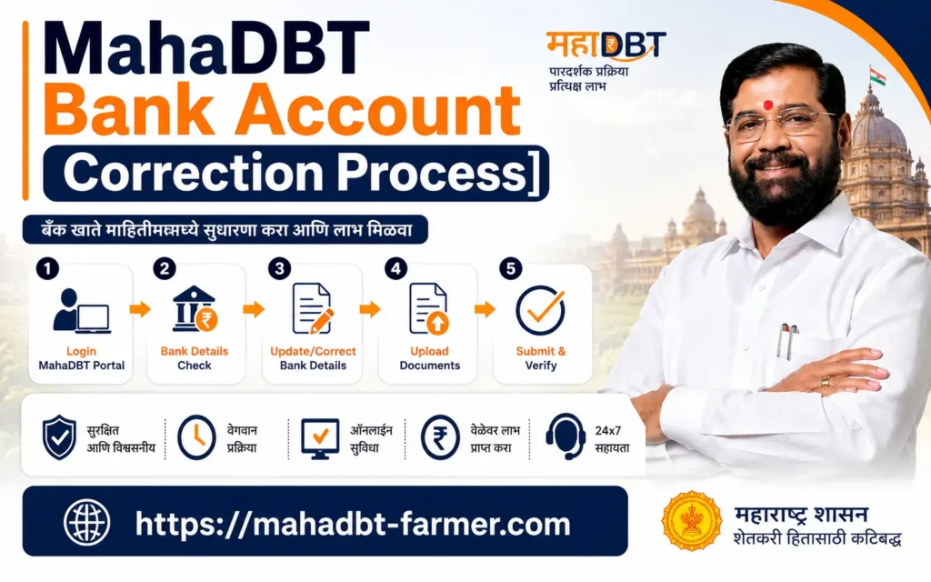 mahadbt-bank-account-correction-process