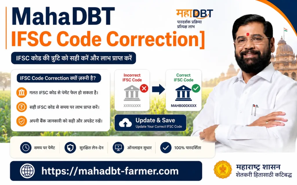 mahadbt-ifsc-code-correction