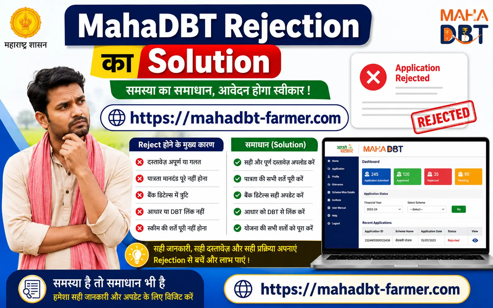mahadbt-rejection-ka-solution
