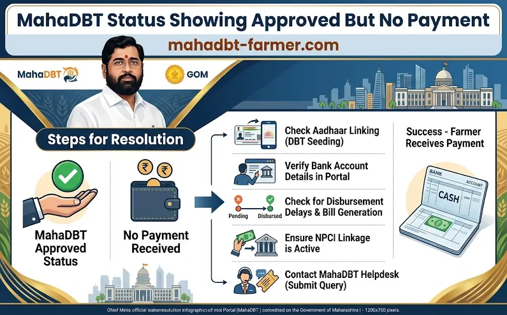mahadbt-status-approved-but-no-payment-solution