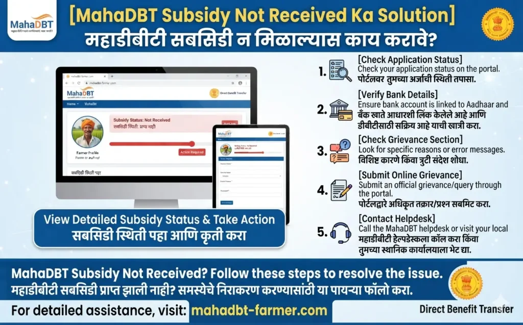 mahadbt-subsidy-not-received-solution